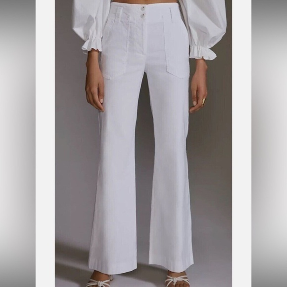 Anthropologie The Naomi Wide-Leg Flare Pants by Maeve **